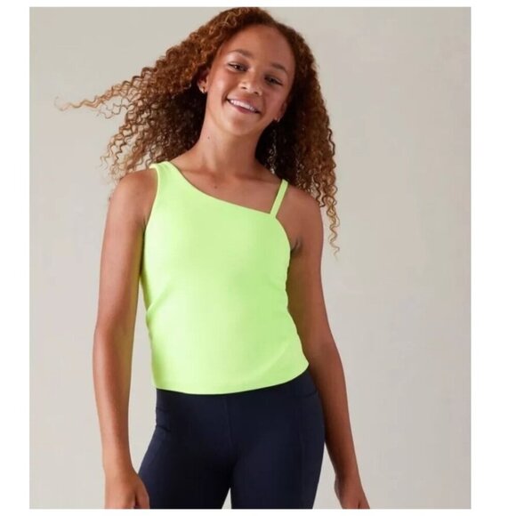 NEW! Athleta Girl | Stand Out Support Tank Lime Green - Picture 11 of 11